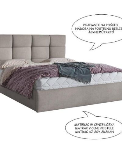 Bútor webáruház Vác Dunakeszi bútorboltok Ágy Loft Soro 13 160/200 Z MAT