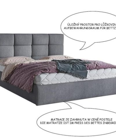 Bútor webáruház Vác Dunakeszi bútorboltok Ágy Loft Soro 93 180/200 Z MAT