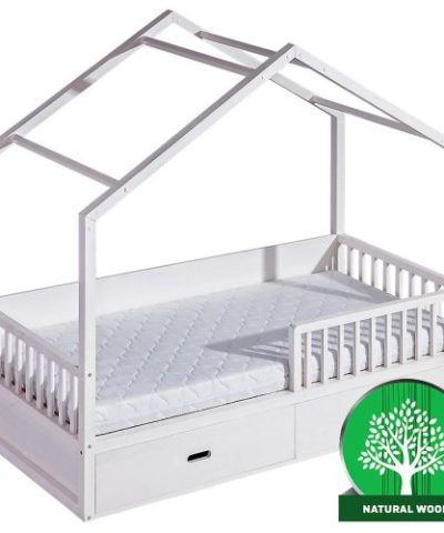 Bútor webáruház Vác Dunakeszi bútorboltok Ágy Wiktor 200x90 Fehér fenyő