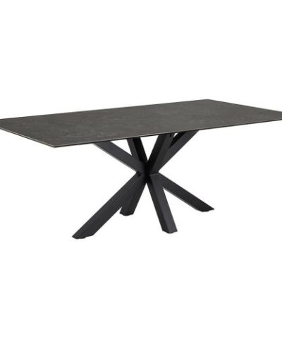 Bútor webáruház Vác Dunakeszi bútorboltok Asztal Kobi Fekete Ceramika 200x100
