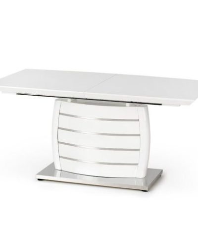 Bútor webáruház Vác Dunakeszi bútorboltok Asztal Onyx 160/200 Mdf/Acél – Fehér