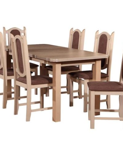 Bútor webáruház Vác Dunakeszi bútorboltok Étkező készlet Zoe 1+6 st11 160x80+40 +W1 sonoma