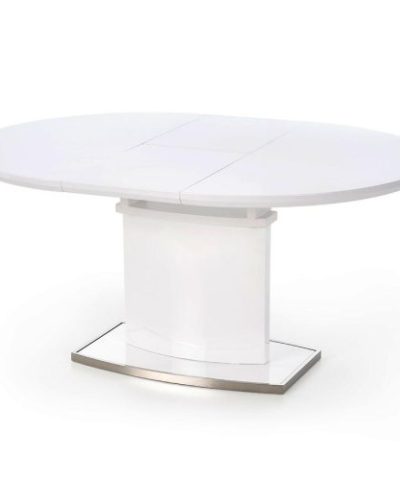 Bútor webáruház Vác Dunakeszi bútorboltok Kinyitható asztalok  Federico 120/160x120cm Mdf/Acél – Fehér