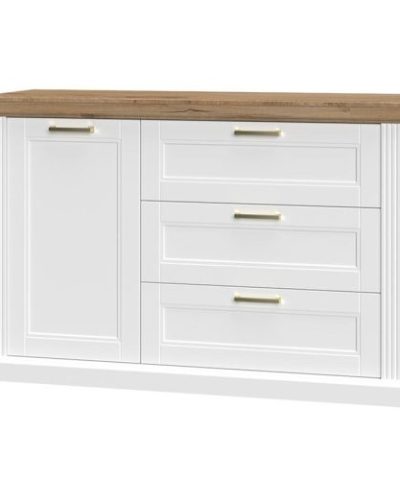 Bútor webáruház Vác Dunakeszi bútorboltok Komód 1d3s Tara k13/ta white/pacific walnut