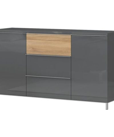 Bútor webáruház Vác Dunakeszi bútorboltok Komód 2d3s Onyx k23/on pacific walnut/anthracit