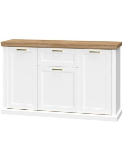Bútor webáruház Vác Dunakeszi bútorboltok Komód Tara K3K1F WHITE/pacific walnut