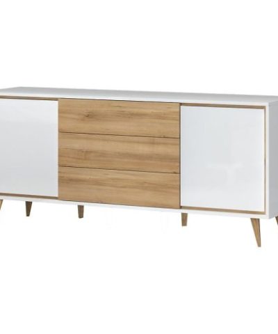 Bútor webáruház Vác Dunakeszi bútorboltok Komód VidaK23 pacific walnut/crystal white