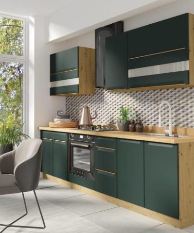 Bútor webáruház Vác Dunakeszi bútorboltok Konyhabútor Glamour 260 C Plus green