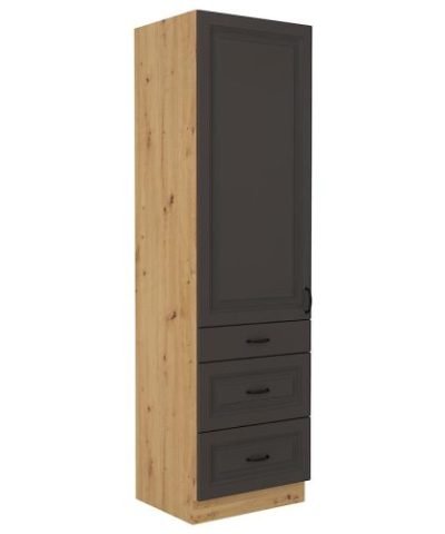 Bútor webáruház Vác Dunakeszi bútorboltok Konyhaszekrény STILO grafit mat/artisan 60dks-210 3s 1f