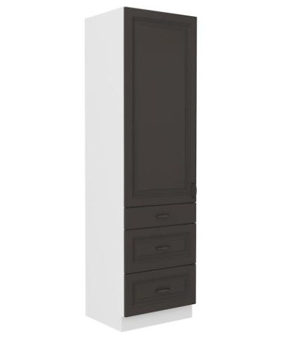 Bútor webáruház Vác Dunakeszi bútorboltok Konyhaszekrény STILO grafit mat/fehér 60dks-210 3s 1f