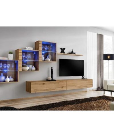 Bútor webáruház Vác Dunakeszi bútorboltok Nappali bútor Switch XVIII üveg +LED Wotan