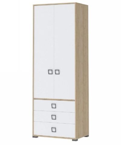 Bútor webáruház Vác Dunakeszi bútorboltok Sarokszekrény 2D3S Kiki P23-BK/KI-15 beech/white