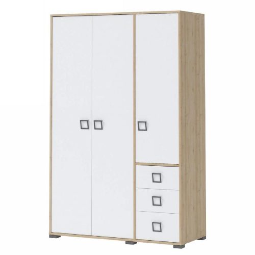 Bútor webáruház Vác Dunakeszi bútorboltok Sarokszekrény 3D3S Kiki G33-BK/KI-15 beech/white