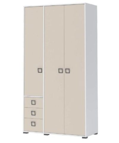 Bútor webáruház Vác Dunakeszi bútorboltok Sarokszekrény 3D3S Kiki P33-BE/KI-01 white/sand