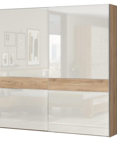Bútor webáruház Vác Dunakeszi bútorboltok Szekrény 2d Gala pk181/gl pacific walnut/beige