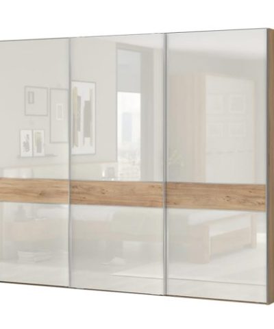 Bútor webáruház Vác Dunakeszi bútorboltok Szekrény 3d Gala pk281/gl pacific walnut/beige