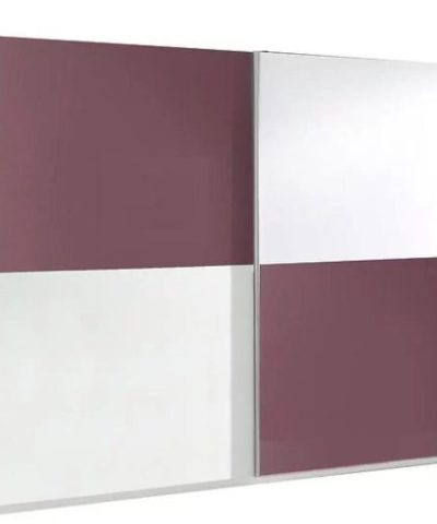 Bútor webáruház Vác Dunakeszi bútorboltok Szekrény Lux 10 lila fényes/fekete fényes 244 cm