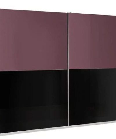 Bútor webáruház Vác Dunakeszi bútorboltok Szekrény Lux 11 lila fényes/fekete fényes 244 cm