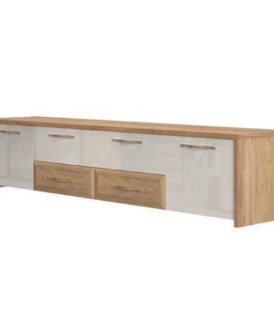 Bútor webáruház Vác Dunakeszi bútorboltok Szekrény RTV Gala TV220-2K4F/GL pacific walnut/beige