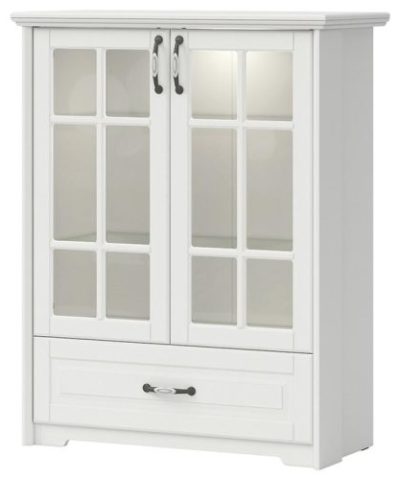 Bútor webáruház Vác Dunakeszi bútorboltok Vitrin Evergreen EG-K21S polar pine/ivory