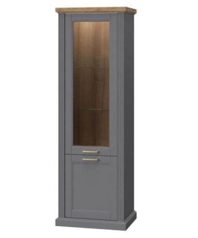Bútor webáruház Vác Dunakeszi bútorboltok Vitrin Tara-V2SV graphite/pacific walnut