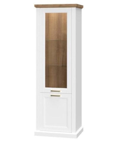 Bútor webáruház Vác Dunakeszi bútorboltok Vitrin Tara V2SV white/pacific walnut