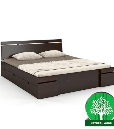 Bútor webáruház Vác Dunakeszi bútorboltok Ágy fenyő Skandica Sparta maxi+fiók 120X200 palisander