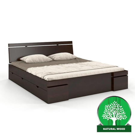 Bútor webáruház Vác Dunakeszi bútorboltok Ágy fenyő Skandica Sparta maxi+fiók 120X200 palisander