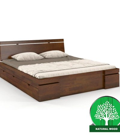 Bútor webáruház Vác Dunakeszi bútorboltok Ágy fenyő Skandica Sparta maxi+fiók 160X200 dió