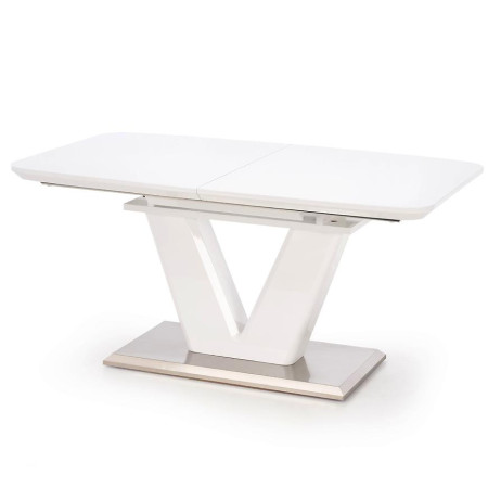 Bútor webáruház Vác Dunakeszi bútorboltok Asztal Mistral 160/220 Mdf/Acél – Fehér