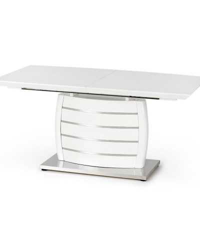 Bútor webáruház Vác Dunakeszi bútorboltok Asztal Onyx 160/200 Mdf/Acél – Fehér
