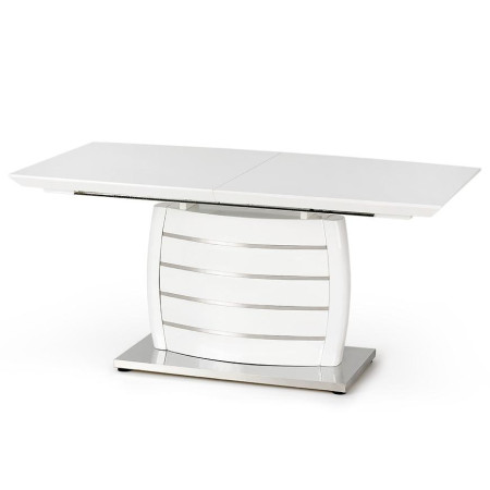 Bútor webáruház Vác Dunakeszi bútorboltok Asztal Onyx 160/200 Mdf/Acél – Fehér Bútor webáruház Vác Dunakeszi bútorboltok Asztal Onyx 160/200 Mdf/Acél – Fehér