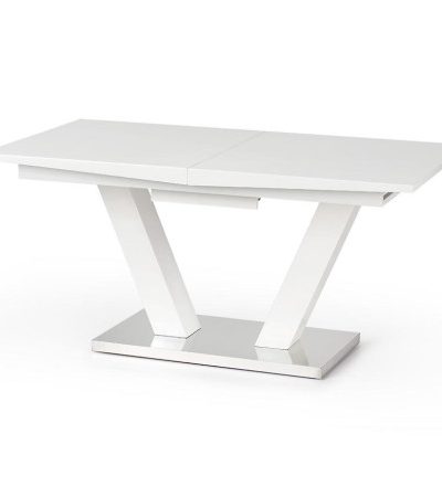 Bútor webáruház Vác Dunakeszi bútorboltok Asztal Vision 160/200 Mdf/Acél – Fehér