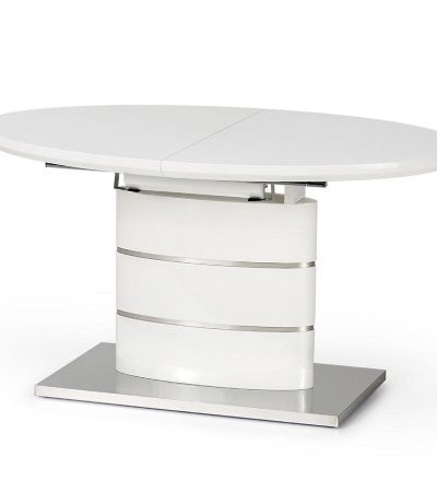 Bútor webáruház Vác Dunakeszi bútorboltok Kinyitható asztalok  Aspen 140/180x90 cm mdf/acél – fehér