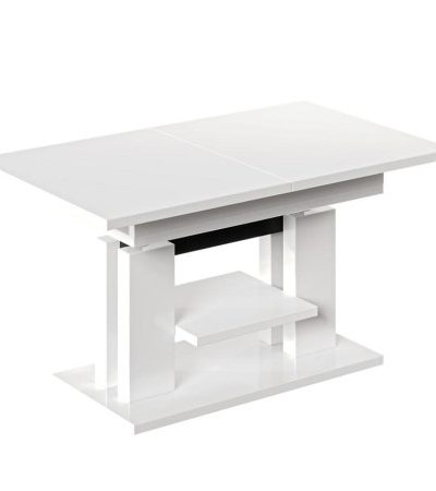 Bútor webáruház Vác Dunakeszi bútorboltok Kinyitható asztalok  felhúzható Iso  110/170x65 cm Fehér fényű