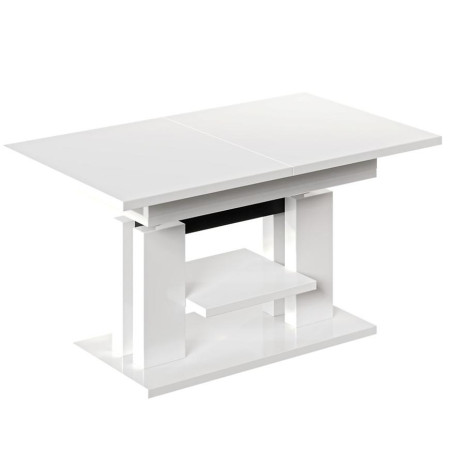 Bútor webáruház Vác Dunakeszi bútorboltok Kinyitható asztalok felhúzható Iso 110/170x65 cm Fehér fényű Bútor webáruház Vác Dunakeszi bútorboltok Kinyitható asztalok felhúzható Iso 110/170x65 cm Fehér fényű