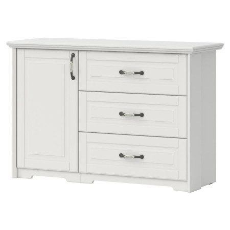 Bútor webáruház Vác Dunakeszi bútorboltok Komód 1d3s Evergreen k13/eg ivory mat
