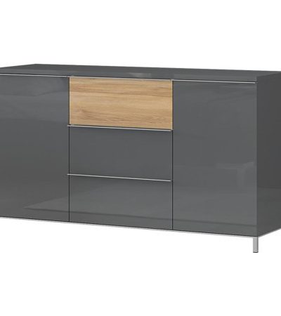Bútor webáruház Vác Dunakeszi bútorboltok Komód 2d3s Onyx k23/on pacific walnut/anthracit