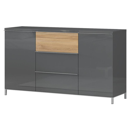 Bútor webáruház Vác Dunakeszi bútorboltok Komód 2d3s Onyx k23/on pacific walnut/anthracit