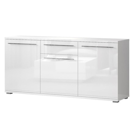 Bútor webáruház Vác Dunakeszi bútorboltok Komód Piano K180-3K1F/PN-70/KA/70 crystal white