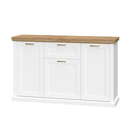Bútor webáruház Vác Dunakeszi bútorboltok Komód Tara K3K1F WHITE/pacific walnut