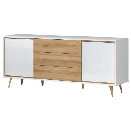 Bútor webáruház Vác Dunakeszi bútorboltok Komód VidaK23 pacific walnut/crystal white