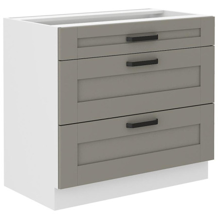 Bútor webáruház Vác Dunakeszi bútorboltok Konyhaszekrény Luna claygrey/fehér 80D 3S BB