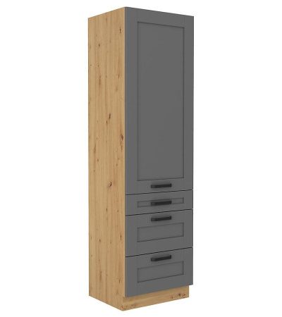 Bútor webáruház Vác Dunakeszi bútorboltok Konyhaszekrény Luna dustgrey/artisan 60DKS-210 3S 1F