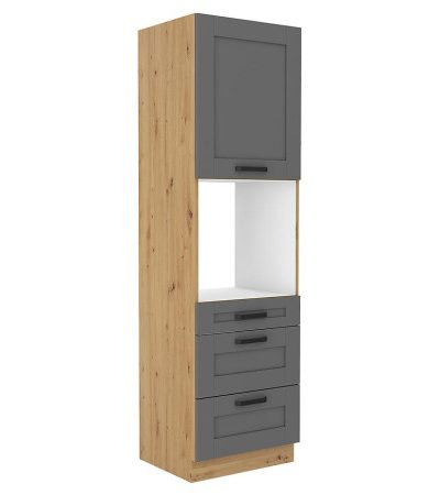 Bútor webáruház Vác Dunakeszi bútorboltok Konyhaszekrény Luna dustgrey/artisan 60DPS-210 3S 1F