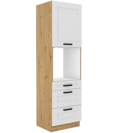 Bútor webáruház Vác Dunakeszi bútorboltok Konyhaszekrény LUNA fehér mat/artisan  60dps-210 3s 1f