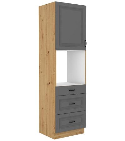 Bútor webáruház Vác Dunakeszi bútorboltok Konyhaszekrény Stilo dustgrey/artisan 60dps/210 3s 1f