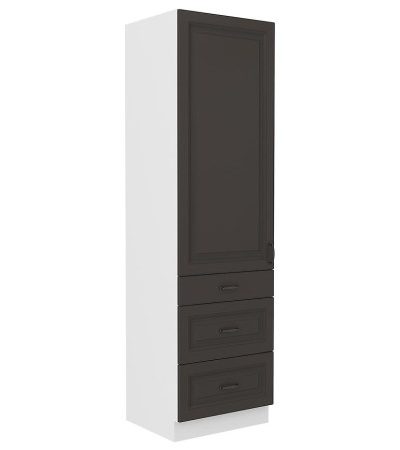 Bútor webáruház Vác Dunakeszi bútorboltok Konyhaszekrény STILO grafit mat/fehér 60dks-210 3s 1f