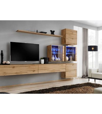Bútor webáruház Vác Dunakeszi bútorboltok Nappali bútor Switch XVIII üveg +LED  Wotan