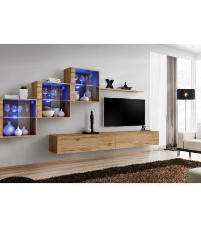 Bútor webáruház Vác Dunakeszi bútorboltok Nappali bútor Switch XVIII üveg +LED Wotan